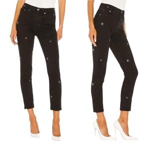 Pistola - High Rise Mom Slim Leg Black Star Nico Sz 24